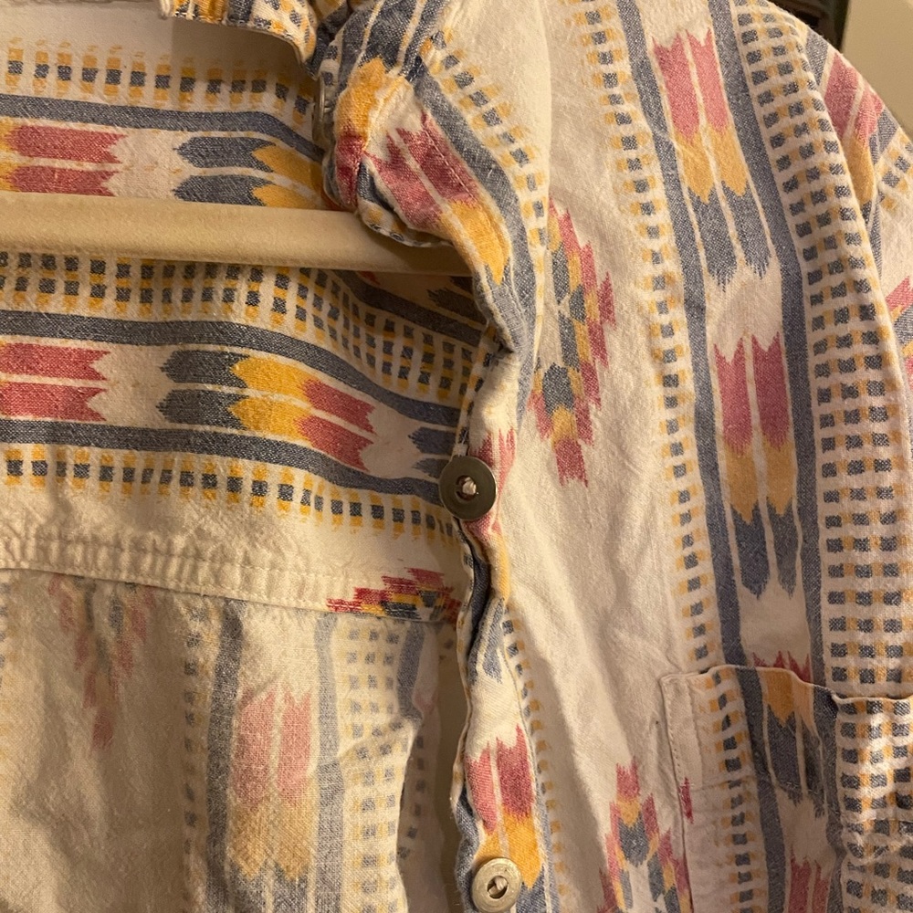 Vintage boho tribal flannel